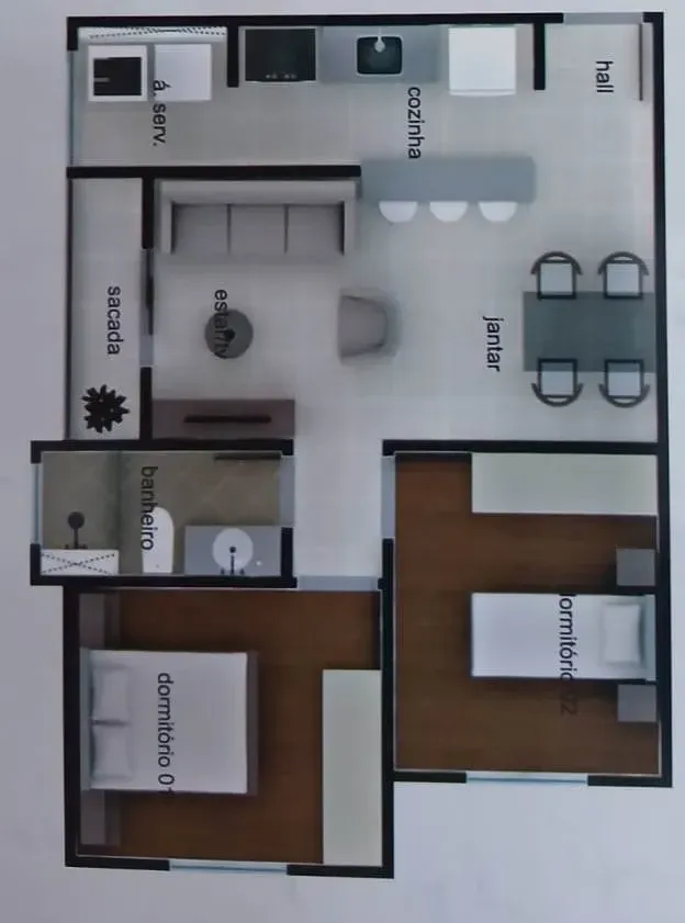 Imagem Apartamento com 2 Quartos à Venda, 54 m² em Centro - Poços de Caldas