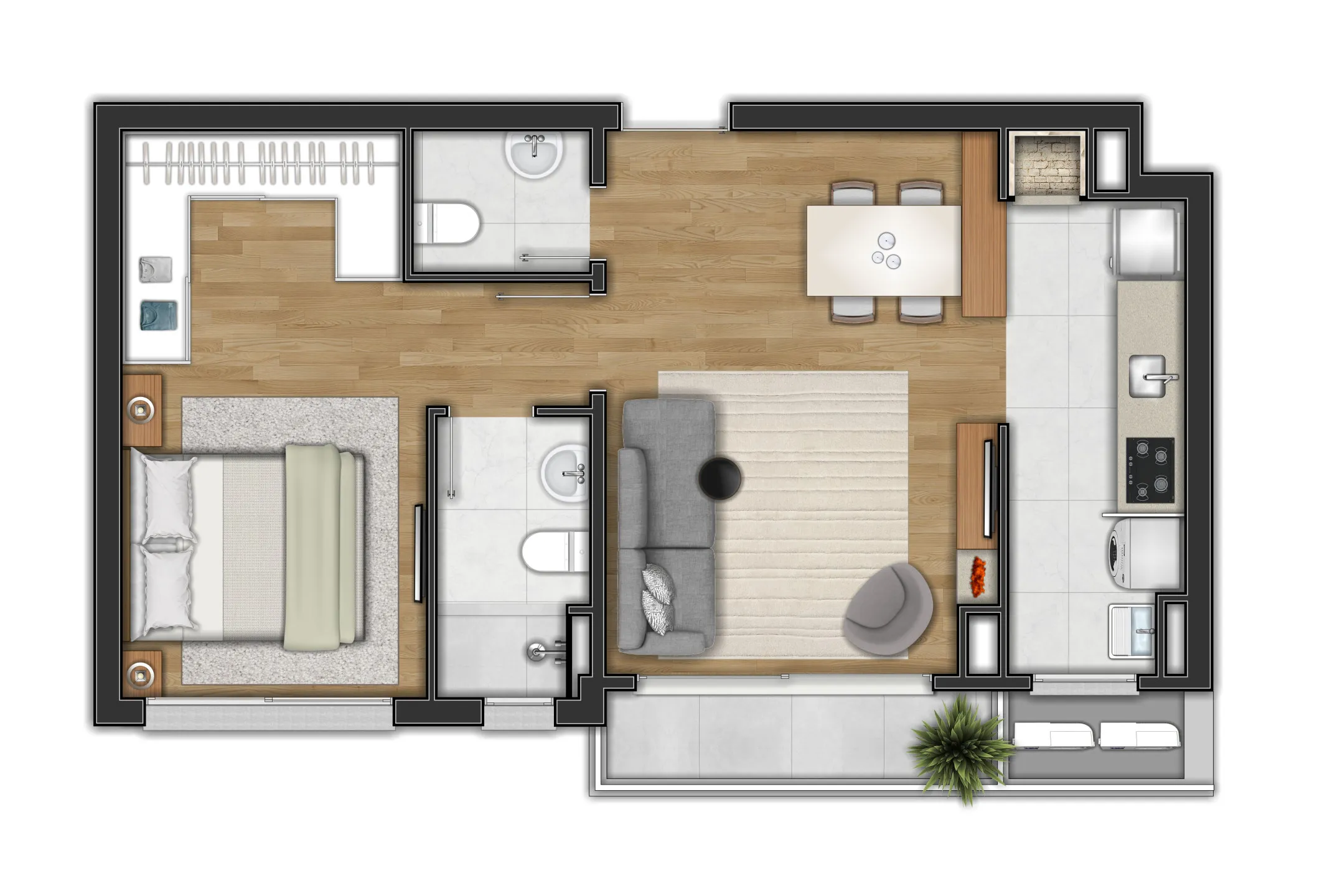 Imagem Apartamento à venda em Canela, Centro , com 1 quarto, 112.24m2