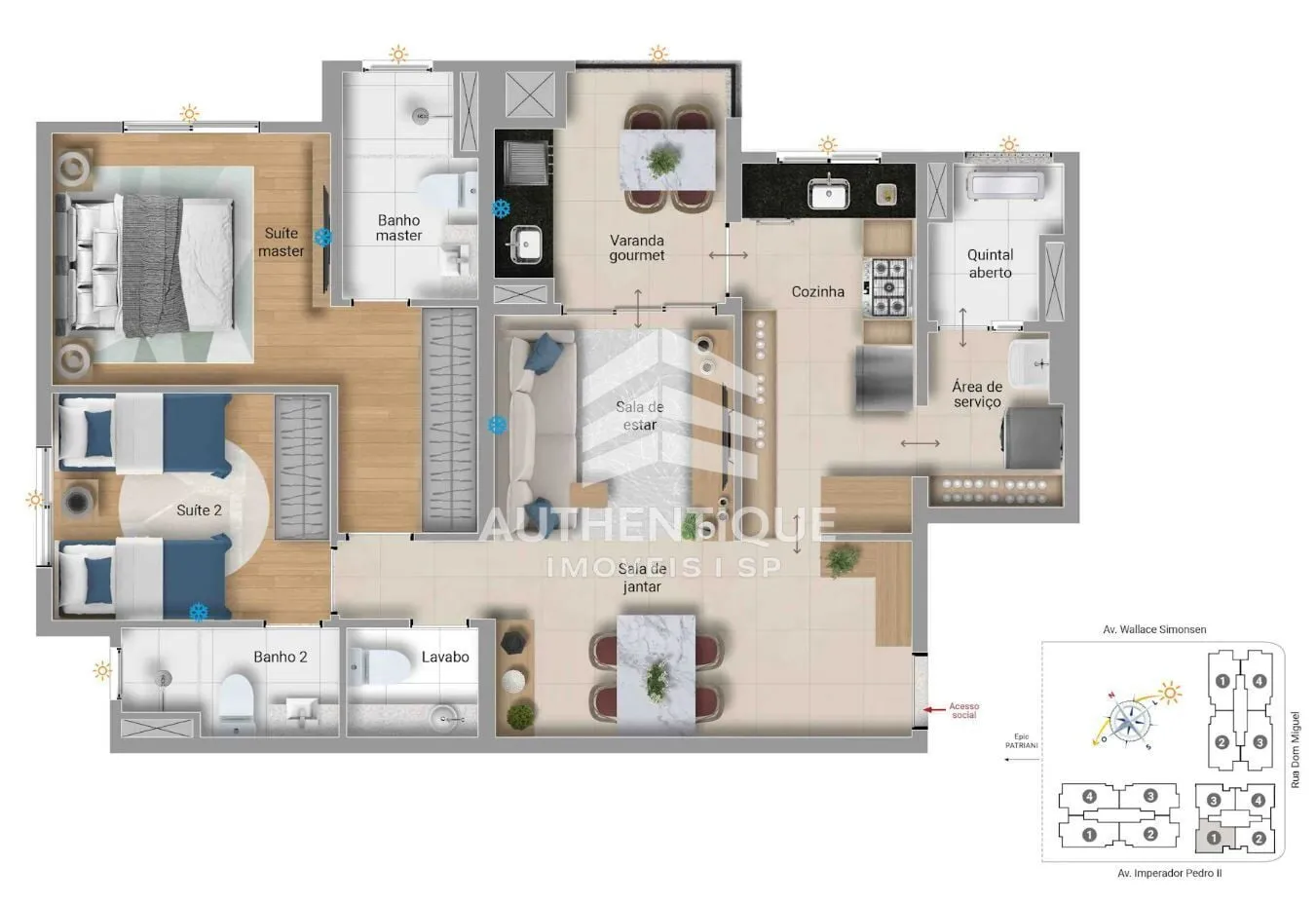 Imagem AUREA NOVA PETROPOLIS SBC - Apartamento à venda no bairro Nova Petrópolis - São Bernardo do Campo/SP