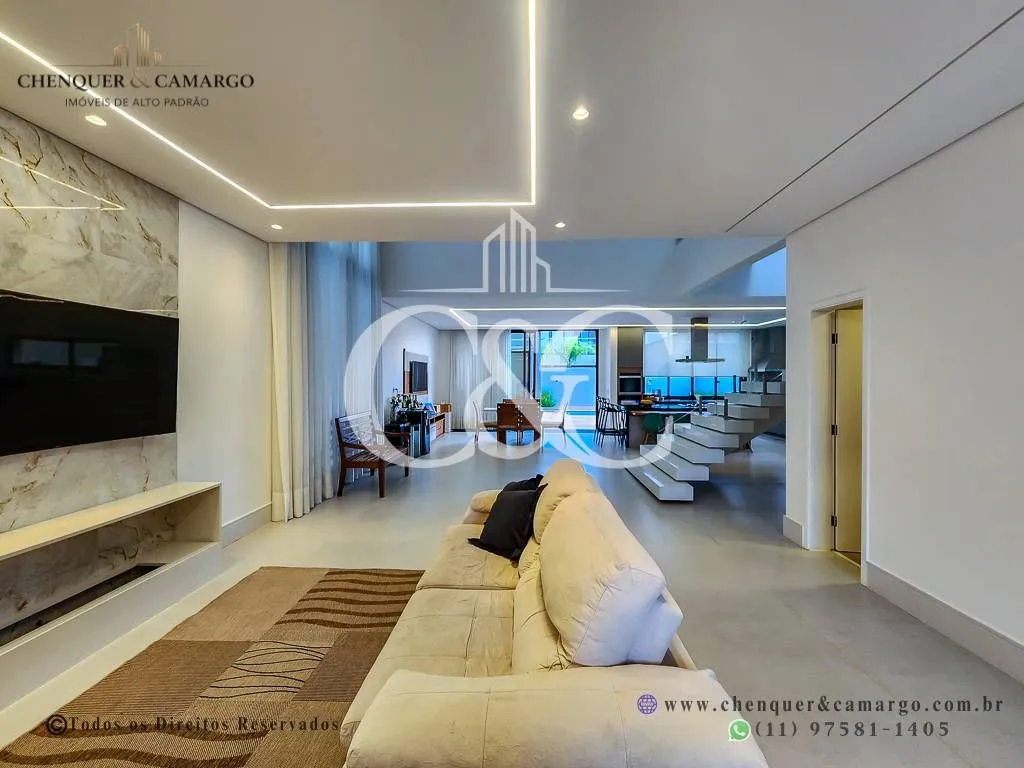 Imagem Casa porteira fechada à venda no Brisas Jundiaí, 333m², 4 dormitórios e piscina climatizada