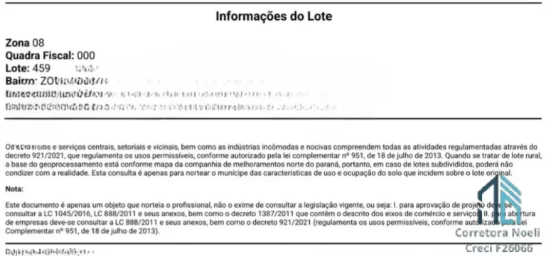 Imagem Terreno de 7260 mt2, Zr3, testada de 60 mt2, boa topografia, região mais alta de Maringá PR