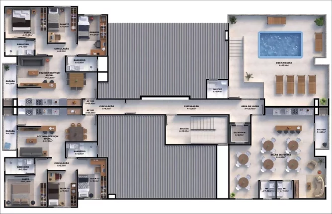 Imagem Solare Residence - Apartamento à venda no bairro Nova Palhoça - Palhoça/SC