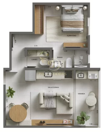 Imagem APARTAMENTO COM 2 DORMITÓRIOS A 200 METROS DO MAR EM CARAGUATATUBA/SP