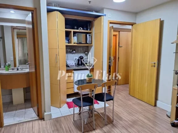 Imagem Flat disponível para locação no Transamerica Executive Jardins, com 50m², 1 dormitórios e 1 vaga