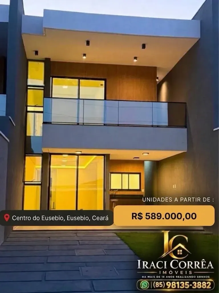Foto do imóvel Casa com 3 Quartos à Venda, 116 m² em Rua Minerolândia, 145 - Centro, Eusébio - CE