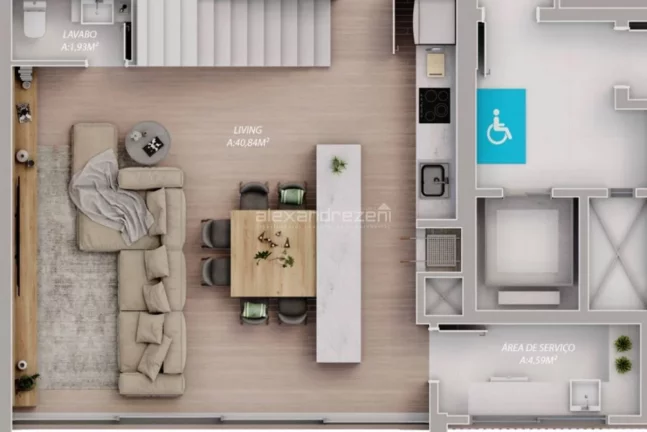 Imagem Apartamento 2 Dormitórios Viva Park