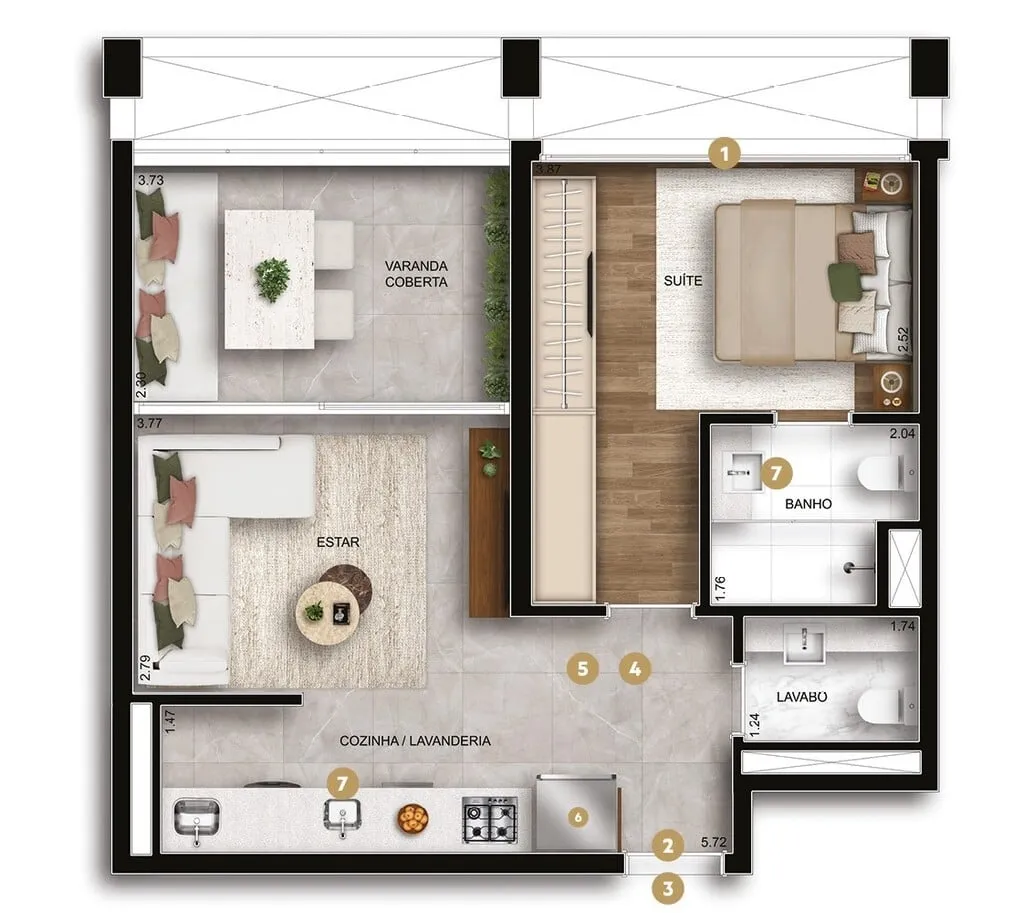 Imagem Com um estilo contemporâneo, sofisticado e inspirador, o Hive Ibirapuera oferece 42 residências ex...