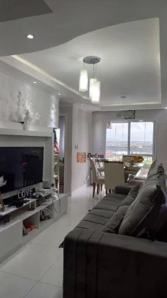 Imagem Apartamento com 2 dormitórios à venda, 56 m² por R$ 360.000 - Caiçara - Praia Grande/SP