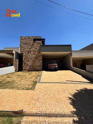 Imagem Casa de alto padrão em condomínio no Jardim Cybelli em Ribeirão Preto-SP! 3 quartos, 3 suítes, 3 salas, 5 banheiros, 4 vagas de garagem e 149,15 m² de área. Quer Imóvel Negócios Imobiliários!