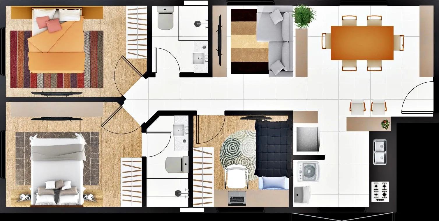 Imagem Apartamento à venda com 2 quartos 1 suíte, 70m² em Coqueiros Florianópolis
