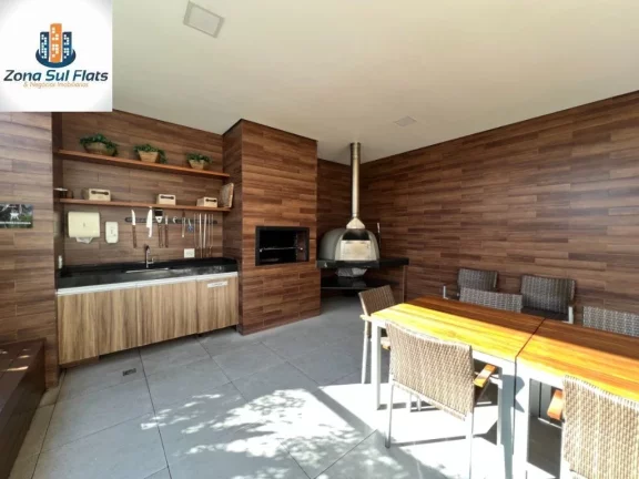 Imagem Apartamento à Venda No Brooklin Com 1 Dormitório e 1 Vaga - Mobiliado