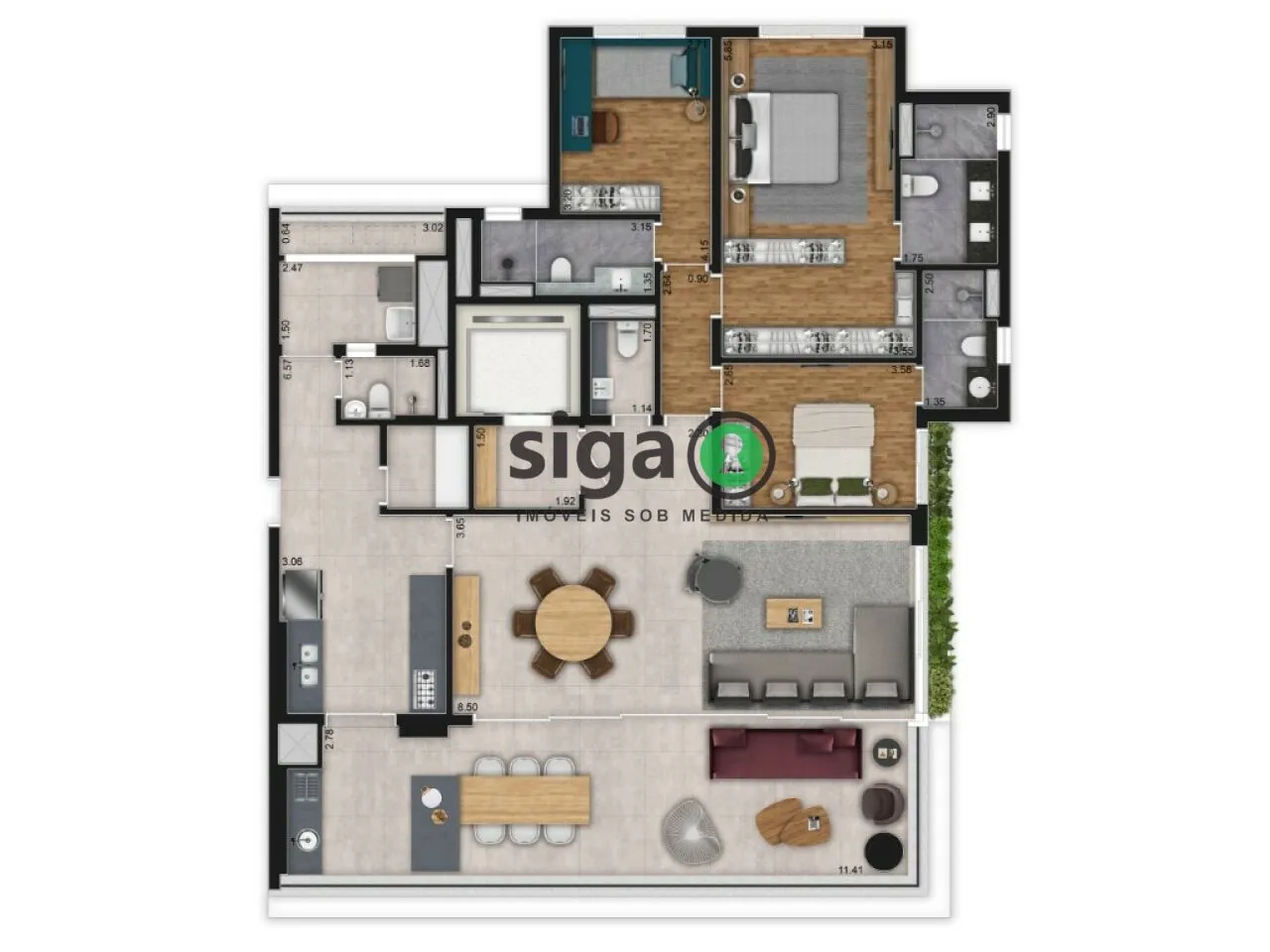 Imagem Apartamento para venda no Paraíso 03 suítes, São Paulo - SP