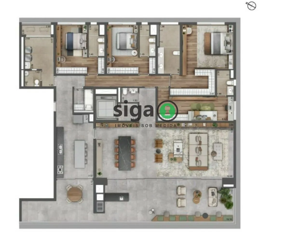 Imagem Apartamento para venda Alto de Pinheiros 04 suítes, São Paulo - SP