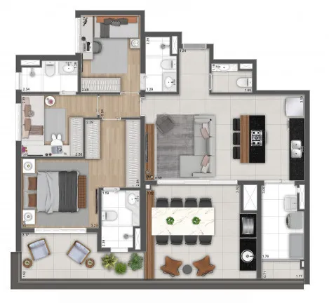 Imagem Apartamento com 3 Quartos à Venda, 120 m² em Santo Amaro - São Paulo