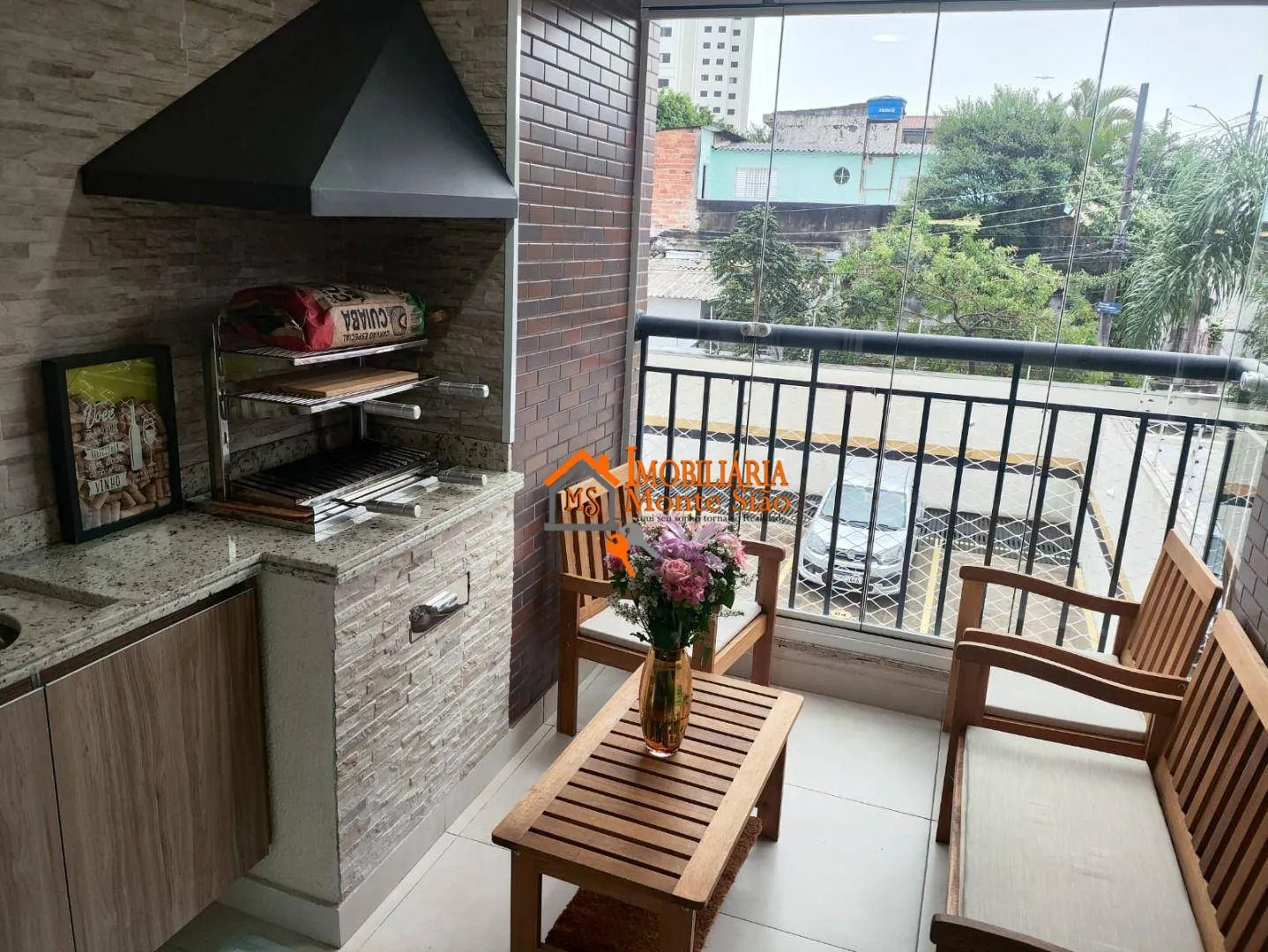 Imagem Apartamento a venda com 61m² com 2 quartos, 1 suíte, 1 vaga coberta e varanda gourmet - Jardim Aida