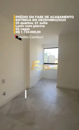 Imagem NÃO PERCA TEMPO E VENHA CONHECER ESSE NOVÍSSIMO APARTAMENTO DE 03 QUARTOS, SENDO 01 SUÍTE, SOL DA MANHÃ, EM JARDIM CAMBURI, VITÓRIA/ES!
