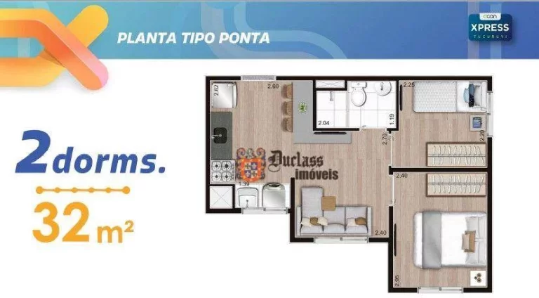 Imagem Apartamento com 2 dormitórios à venda, 35 m² por R$ 263.900,00 - Tucuruvi (Zona Norte) - São Paulo/SP