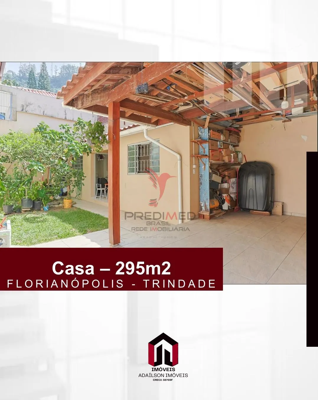 Imagem Casa a venda em Florianópolis SC Bairro Trindade com 4 quartos, sendo 2 suítes ,295m²