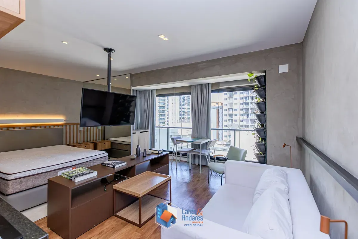 Imagem Apartamento para venda em Campo Belo com 1 quarto, sendo 1 suíte, 36m²