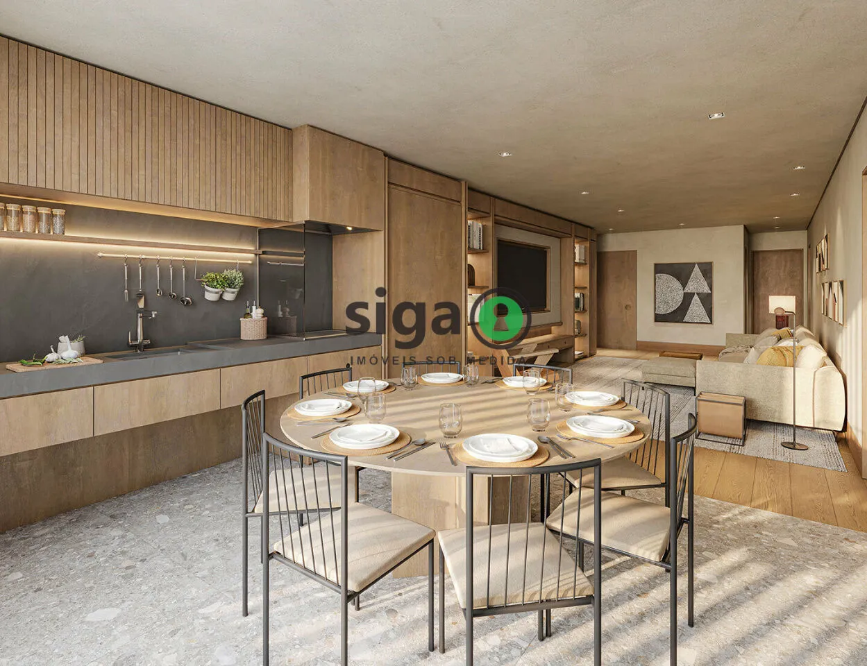 Imagem OMA 909 Pinheiros: 82m² de amplitude e sofisticação