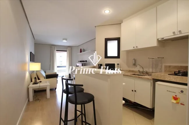 Imagem Flat disponível para locação no Condomínio Tiffany Residence, com 45m², 1 dormitório e 1 vaga de garagem