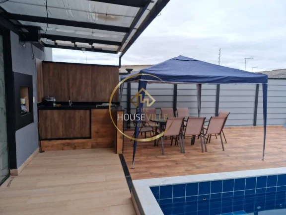 Imagem Casa Sobrado 4 Dormitórios ( 3 suítes), 2 vagas, Bosque dos Manacás.