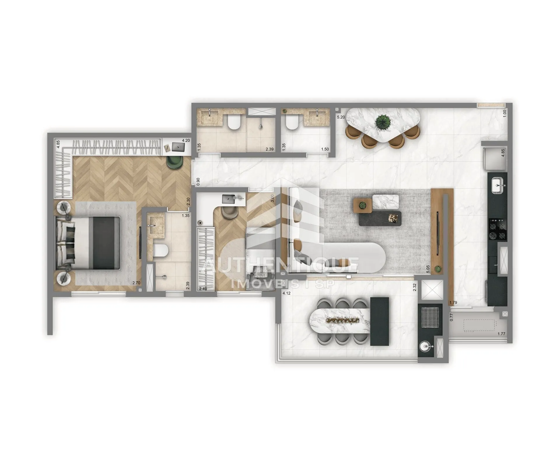 Imagem Living Grand Wish Jardim - Apartamento à venda no bairro Bairro Jardim - Santo André/SP