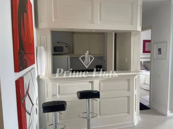 Imagem Flat disponível para locação no Roomo Itaim Bibi, com 42m², 1 dormitório e 1 vaga de garagem