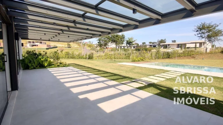 Imagem Casa térrea com piscina e 5 suítes no Condomínio Terras de São José II em Itu SP ac:550m2 at:2.131m2 muito bem localizada no condominio