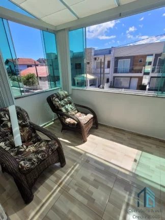 Foto do imóvel Sobrado com piscina, área gourmet, 03 quartos com suíte, 70 metros do Mar em Matinhos PR