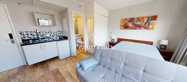 Imagem Flat disponível para locação no Meliá Ibirapuera, com 26m², 1 dormitório e 1 vaga