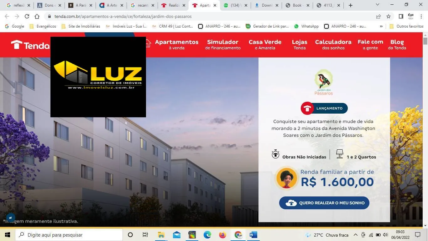 Imagem JARDIM DOS PASSAROS - APARTAMENTOS NA LAGOA REDONDA EM FORTALEZA /CE