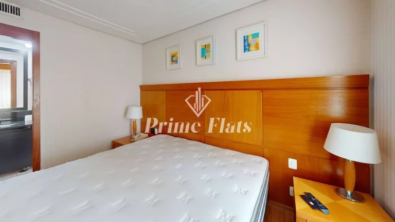 Imagem Flat disponível para locação no Meliá Jardim Europa no Itaim Bibi, com 29m², 1 dormitório e 1 vaga de garagem