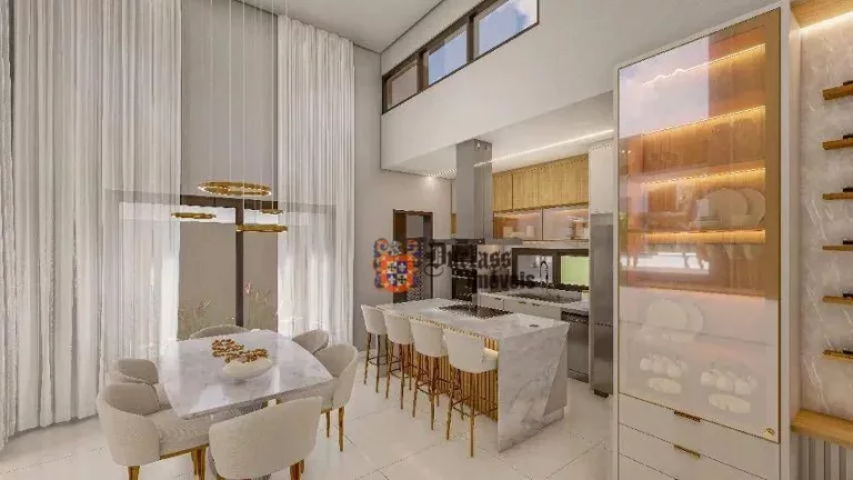Imagem Casa com 3 dormitórios à venda, 185 m² por R$ 1.390.000,00 - Condomínio Residencial Ile de France - Bragança Paulista/SP
