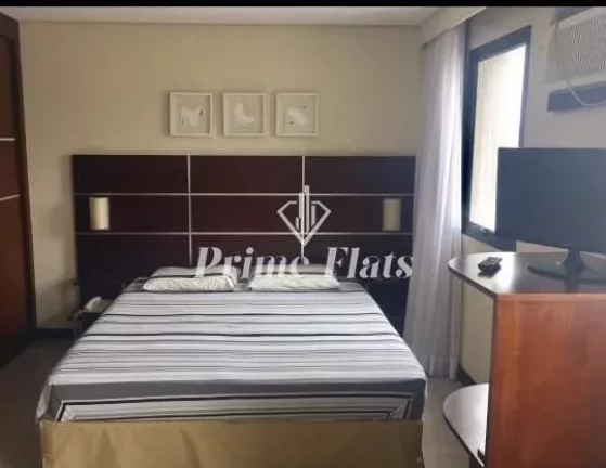 Foto do imóvel Flat disponível no Transamérica Executive Chácara Santo Antônio, com 28m², 1 dormitório e 1 vaga em Rua Américo Brasiliense