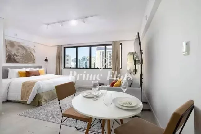 Imagem Flat disponível para locação no Meliá Ibirapuera, com 26m², 1 dormitório e 1 vaga