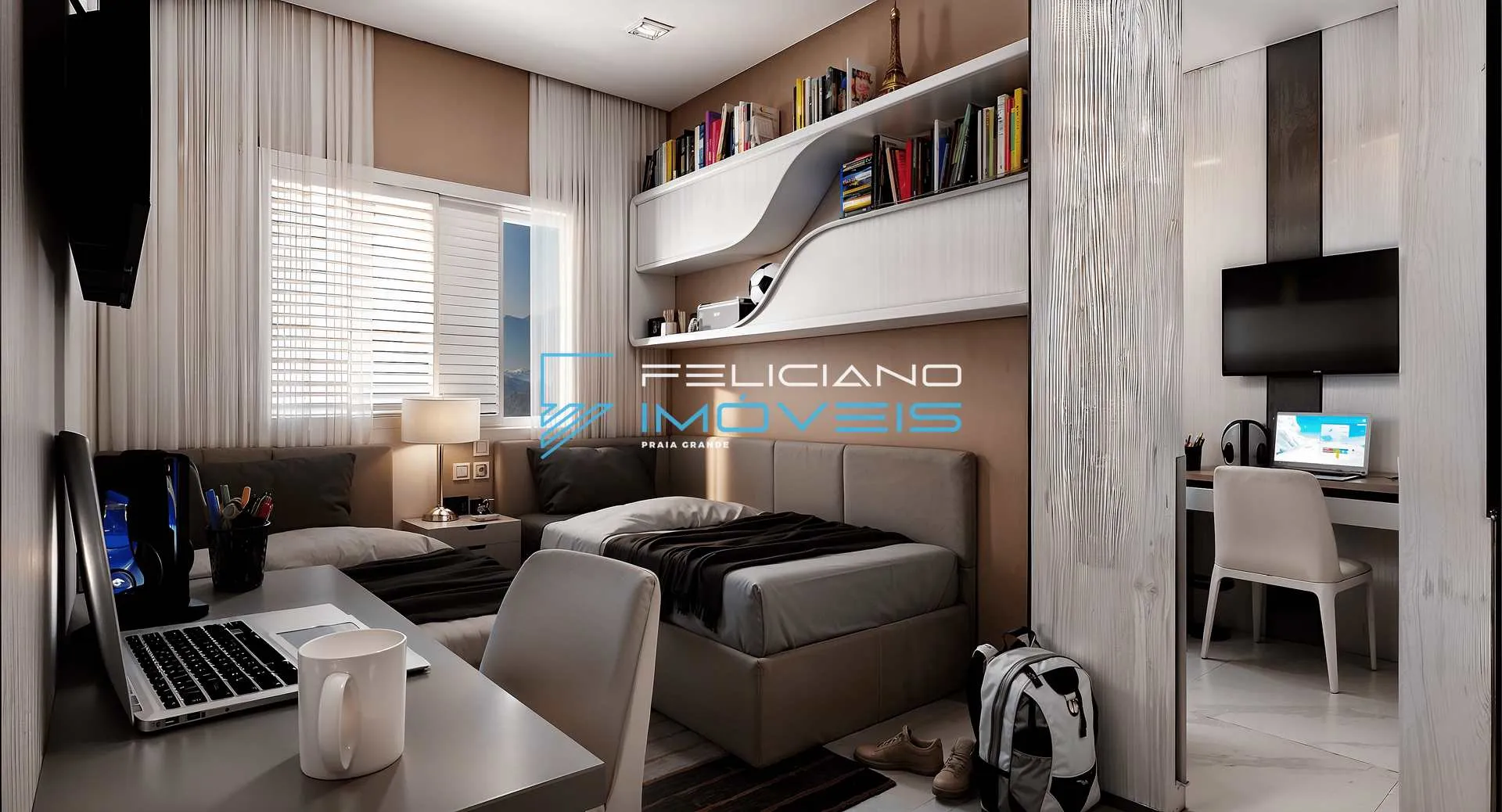 Imagem Apartamento com 2 quartos, Real, Praia Grande - R$ 677 mil, Cod: 4358