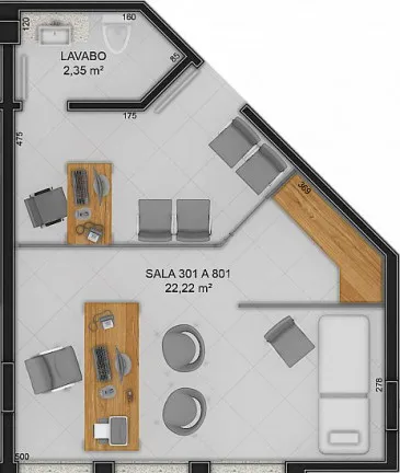 Imagem Sala Comercial à Venda, 34 m²em Centro - Criciúma