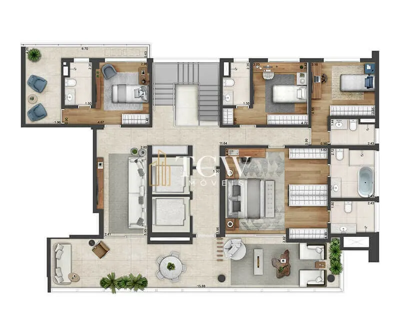 Imagem Apartamento Cobertura Duplex no Itaim Bibi