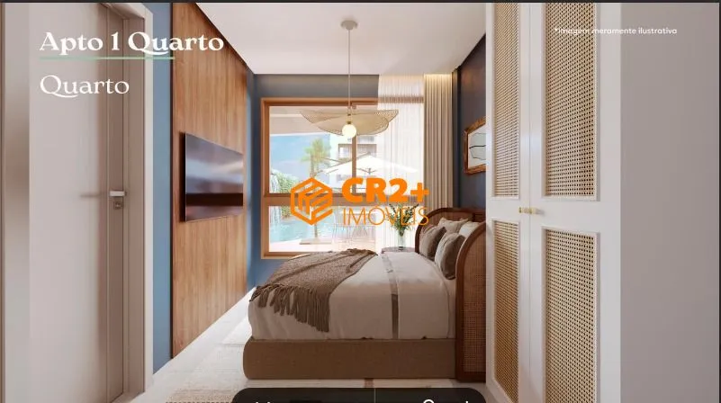 Imagem Vendo Flat 19m2, 1 quarto, em Tamandaré/Carneiros.