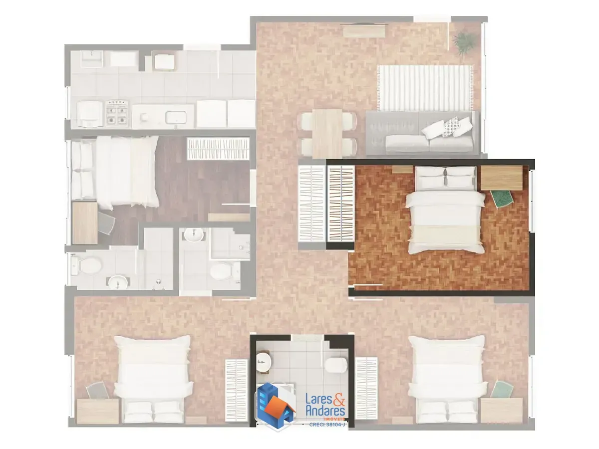 Imagem Apartamento para venda em Vila Mariana com 4 quartos, sendo 2 suítes, 110m²