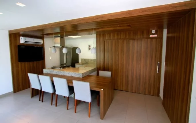 Imagem Apartamento em Alto Padrão , no condomínio Bellagio , em andar alto , mobiliado e climatizado pronto para ser financiado