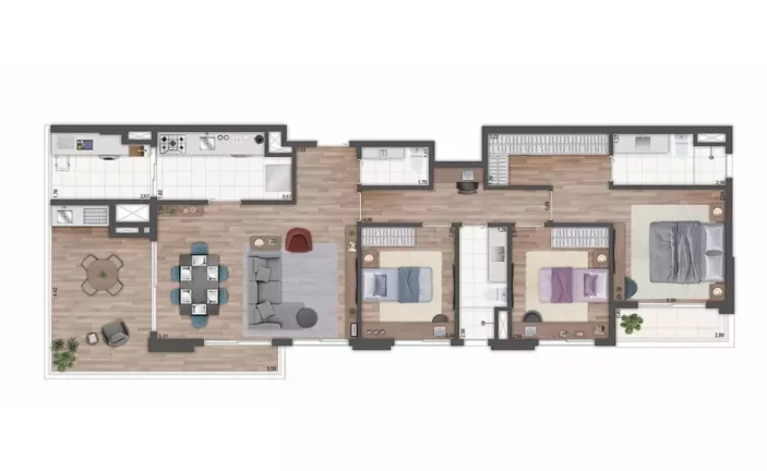 Imagem APARTAMENTO DE 109M², 3 DORMITÓRIOS SENDO 1 SUÍTE, VARANDA COM 01 VAGA A VENDA - ÁGUA BRANCA - ZONA OESTE - SÃO PAULO/SP