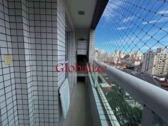 Imagem Apartamento para locaçao com 85m², 2 quartos, 1 suíte, churrasqueira, piscina, vaga demarcada por R$5.200,00 pacote em Santos