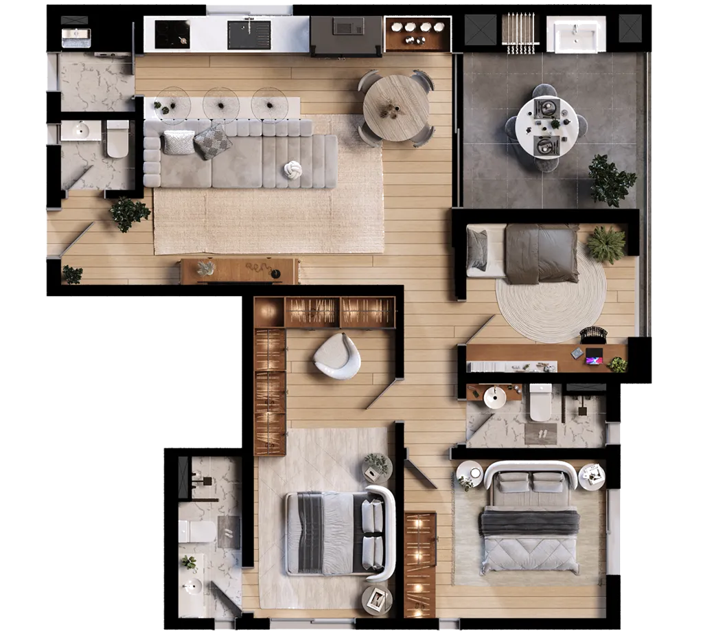 Imagem APARTAMENTO RESIDENCIAL em Curitiba - PR, Santa Quitéria