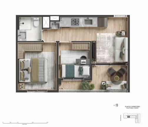 Imagem TODAY SAÚDE - CANOPUS - Studios de 28m², excelente localização, próximo à Estação Saúde do Metrô!!