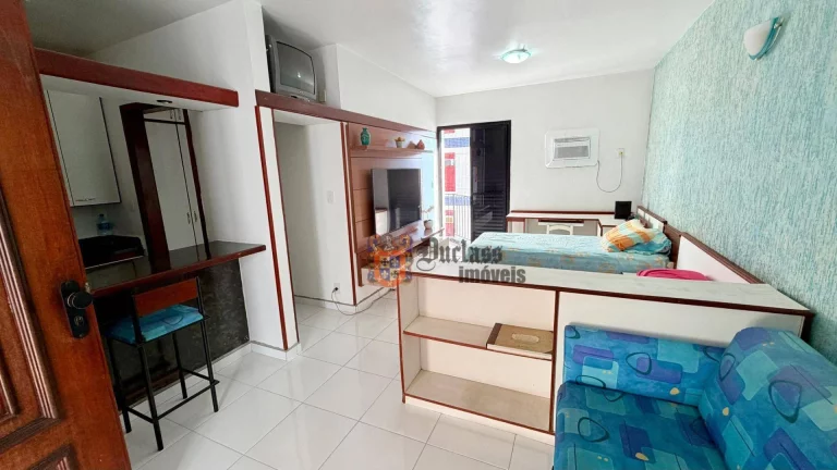 Imagem Flat com 1 dormitório à venda, 50 m² por R$ 200.000 - Centro - São Vicente/SP