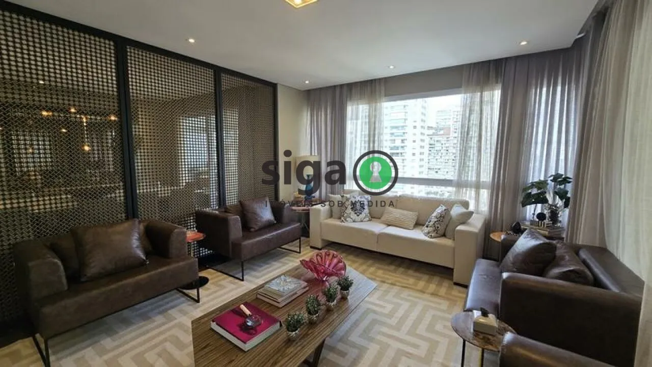 Imagem Apartamento Alto Padrão à Venda no Brooklin - 3 Suítes - 4 Vagas Fixas - Acabamento Premium