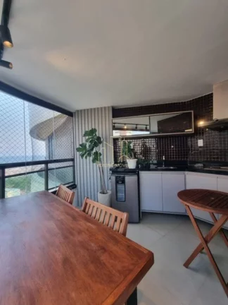 Foto do imóvel Apartamento decorado alto luxo com três suítes vista mar a venda na Colina A