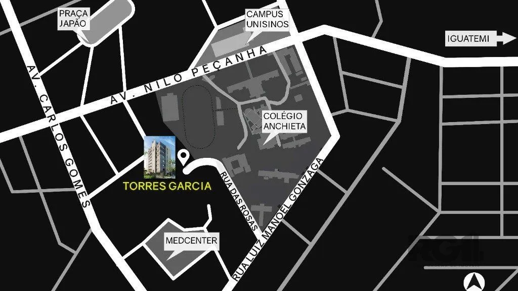 Imagem Apartamento 03 suítes no bairro Três Figueiras, ao lado do colégio Anchieta.